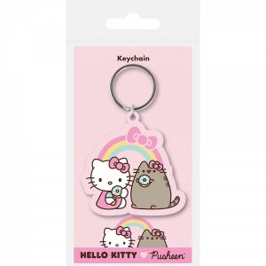Llavero Pusheen & Hello Kitty- Treat Time