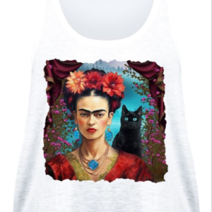 Camiseta Frida Gato Negro